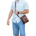 Borsetă din piele naturala Miguel - imagine 8