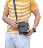 Borsetă din piele naturală ENRIQUE